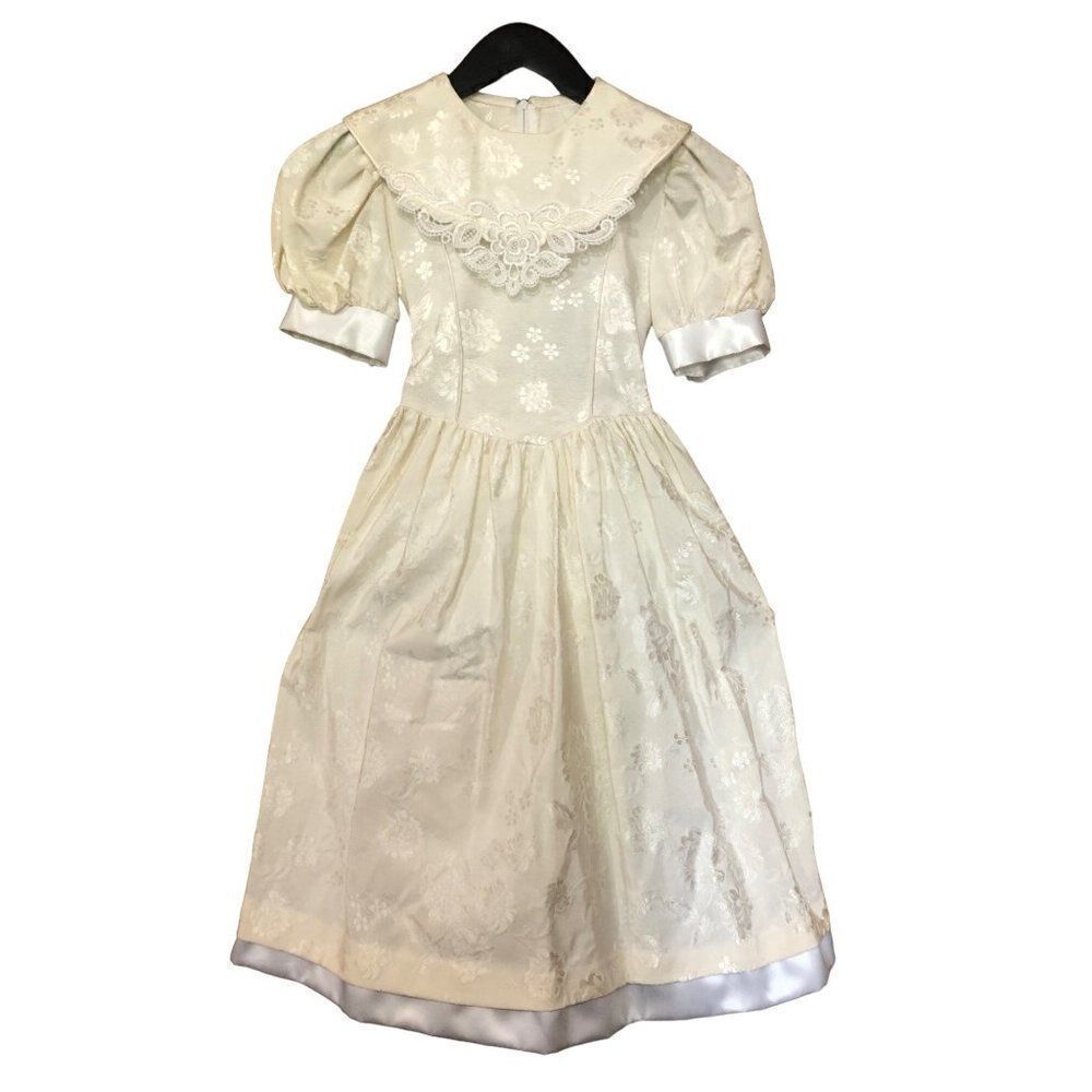 Vintage Princess Collection Girls Dress Size 7 First Communion Wedding Prom